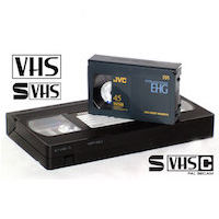 Copier VHS / VHSC au format MP4<br>Numériser bandes VHS / VHC